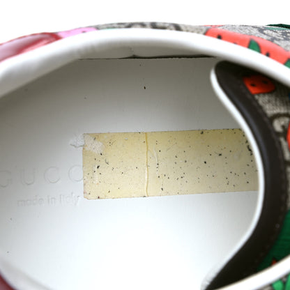 Gucci GG Supreme Monogram Strawberry Web Womens Ace Sneakers 40 Beige Multicolor Red Green 6 of 6