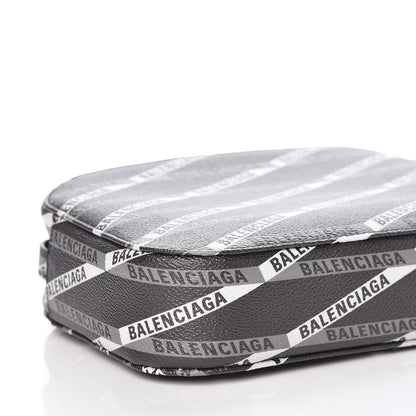 Balenciaga Coated Canvas Losange Monogram S Camera Bag Black Grey 5 of 9