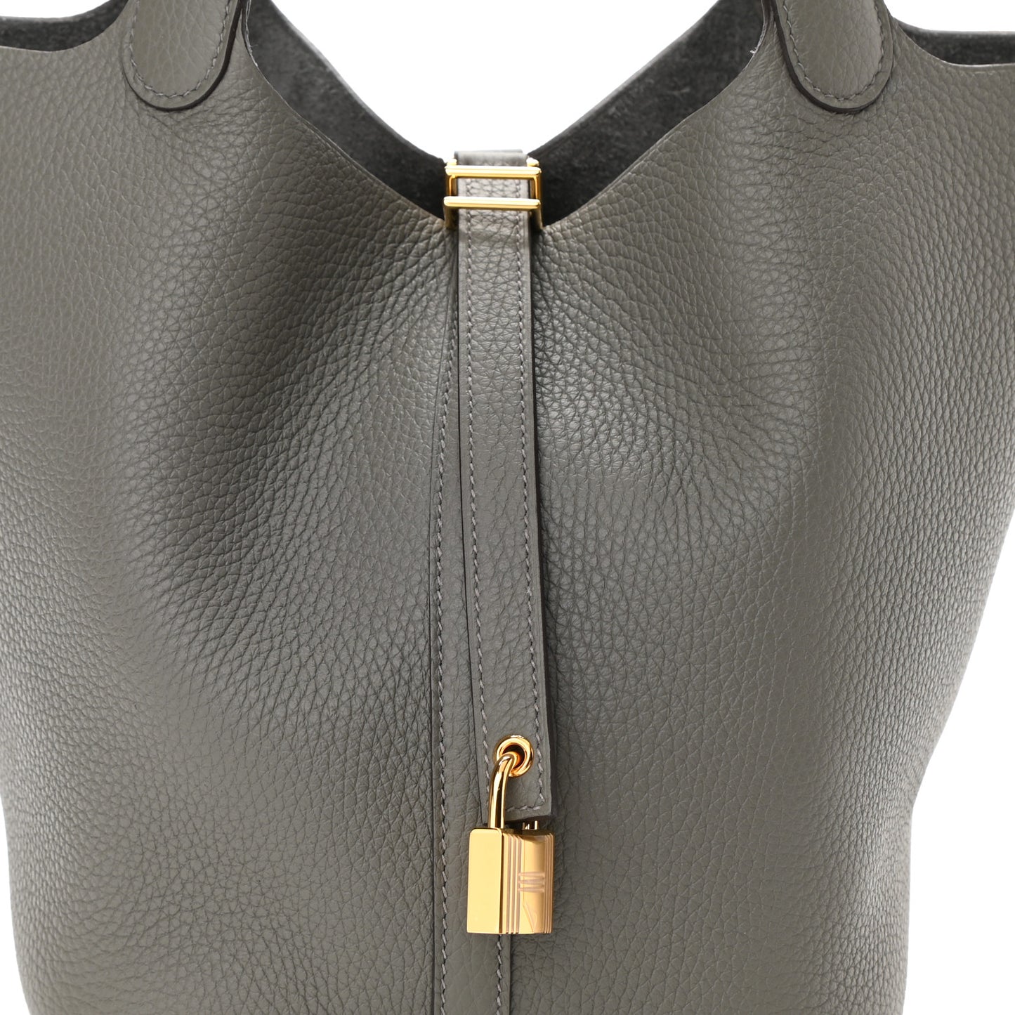 Taurillon Clemence Picotin Lock 22 MM Gris Meyer