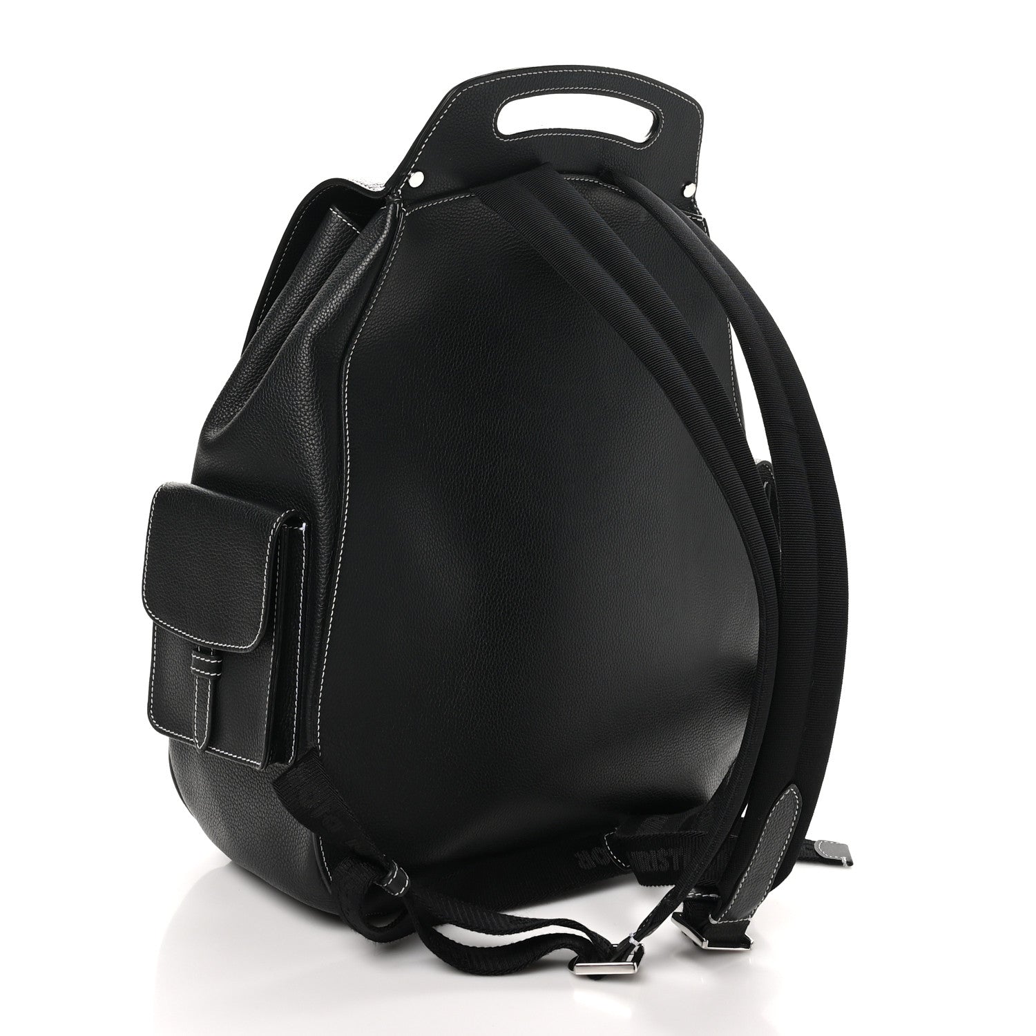 Christian Dior Grained Calfskin Maxi Gallop Backpack Black 3 of 12