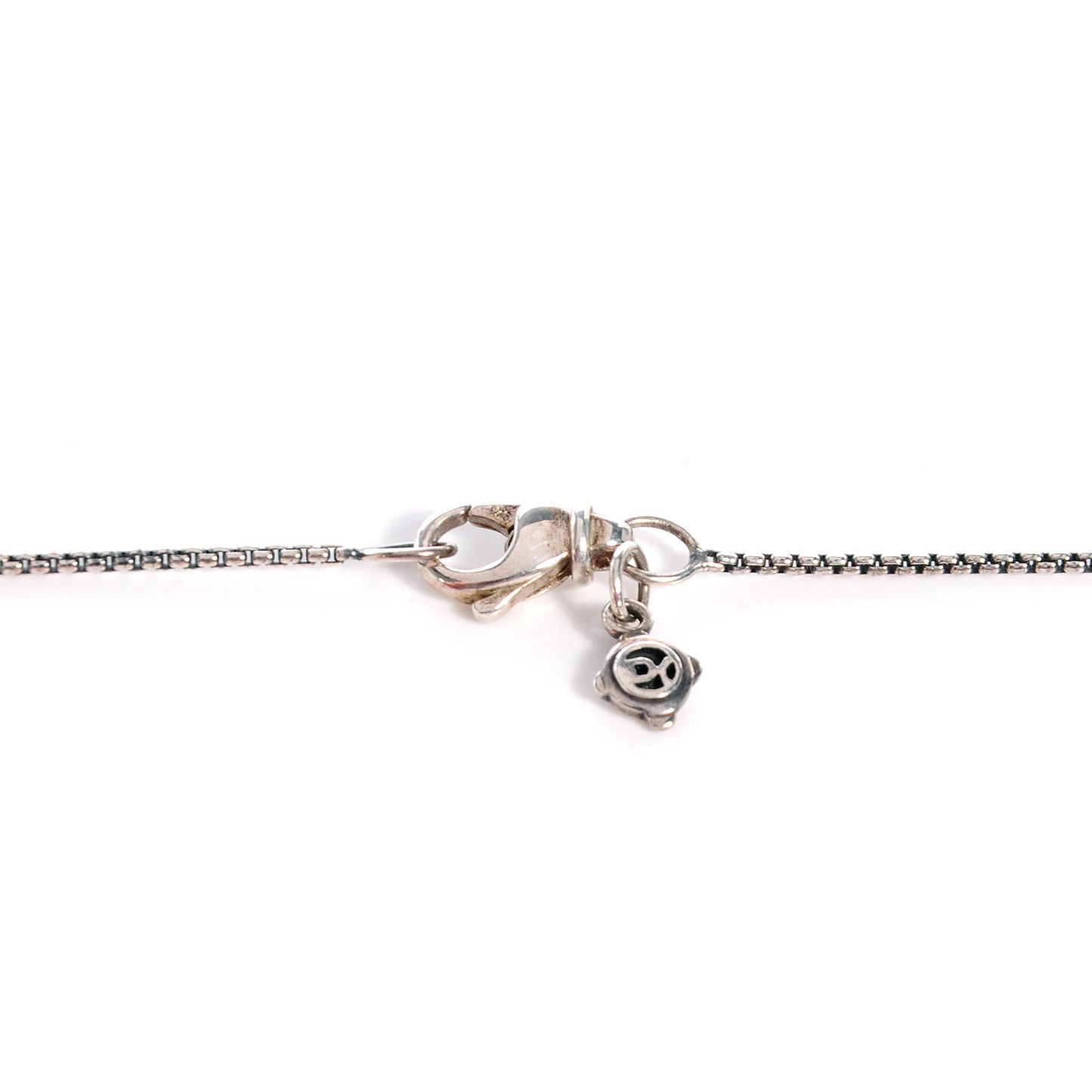 Sterling Silver Diamond Sculpted Cable Disc Necklace