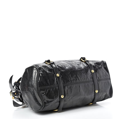 Miu Miu Vitello Lux Bow Tote Black 3 of 9