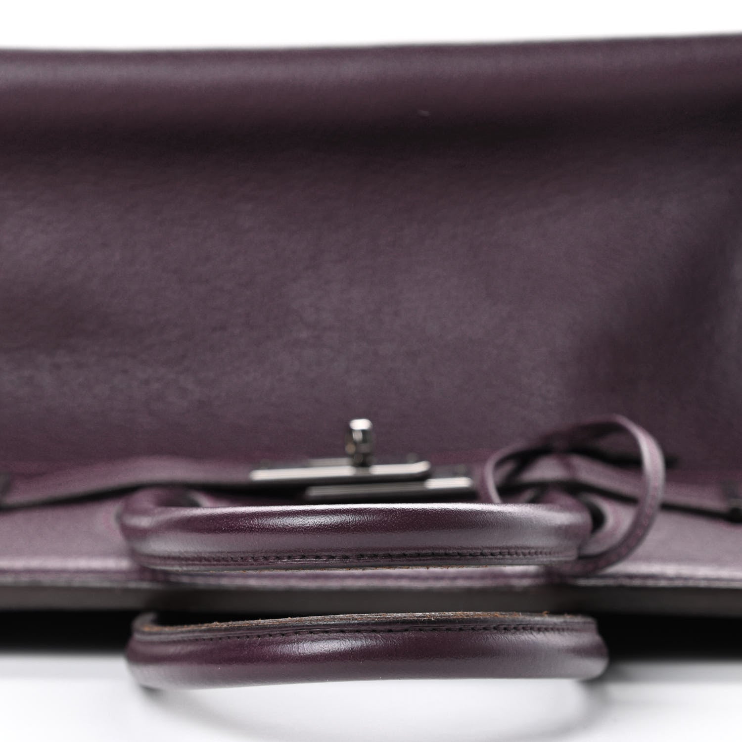 Hermes Taurillon Clemence Birkin 35 Raisin 10 of 44