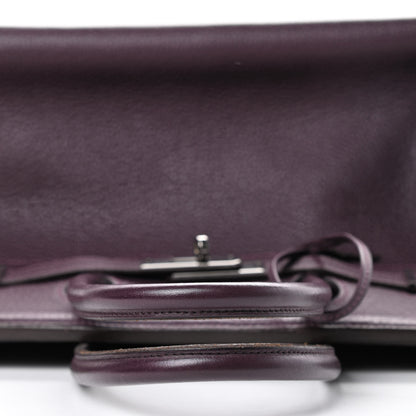 Hermes Taurillon Clemence Birkin 35 Raisin 10 of 44