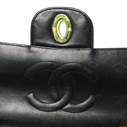 Chanel Patent Quilted XL Jumbo Single Flap Black 9 of 11