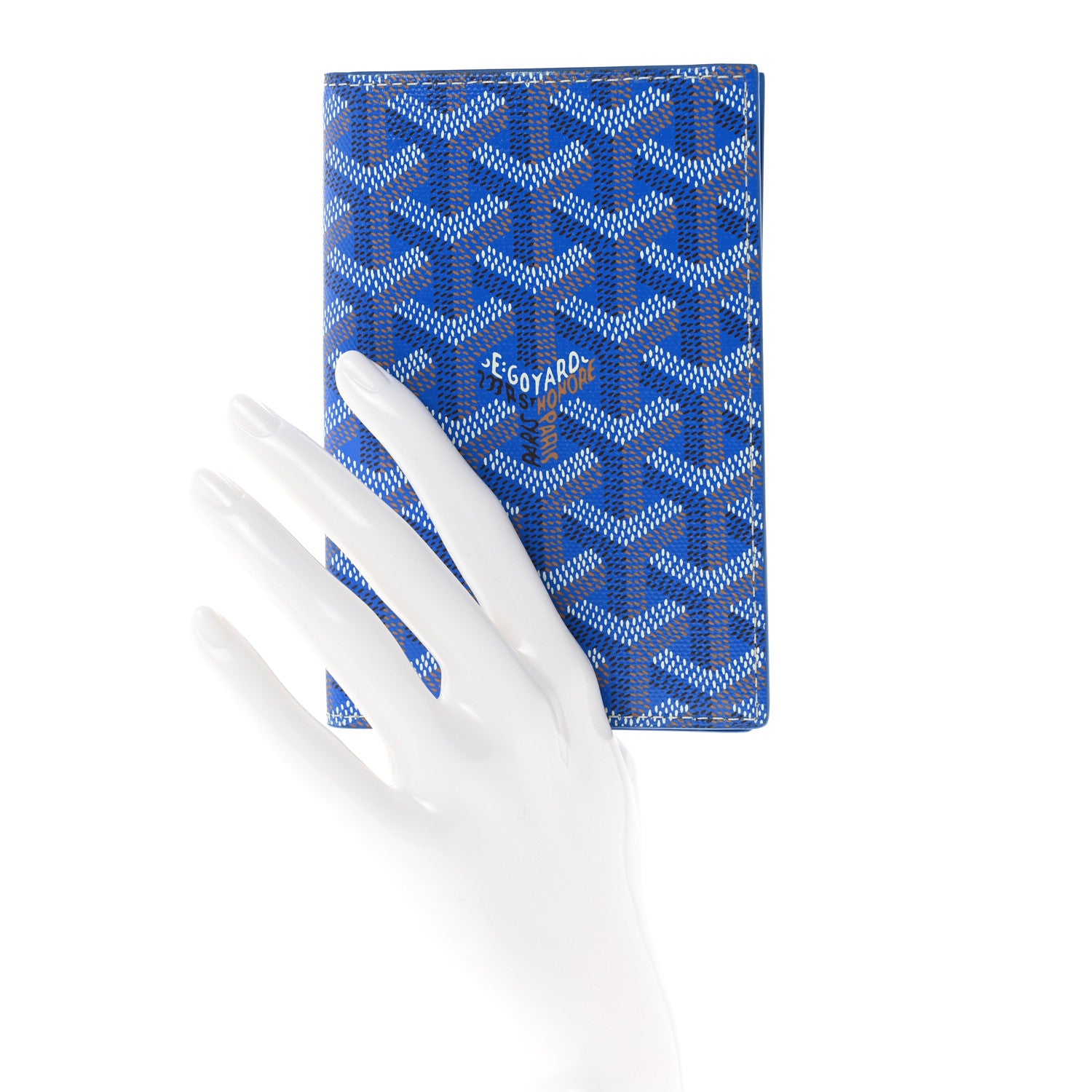 Goyard Goyardine Passport Wallet Sky Blue 2 of 7
