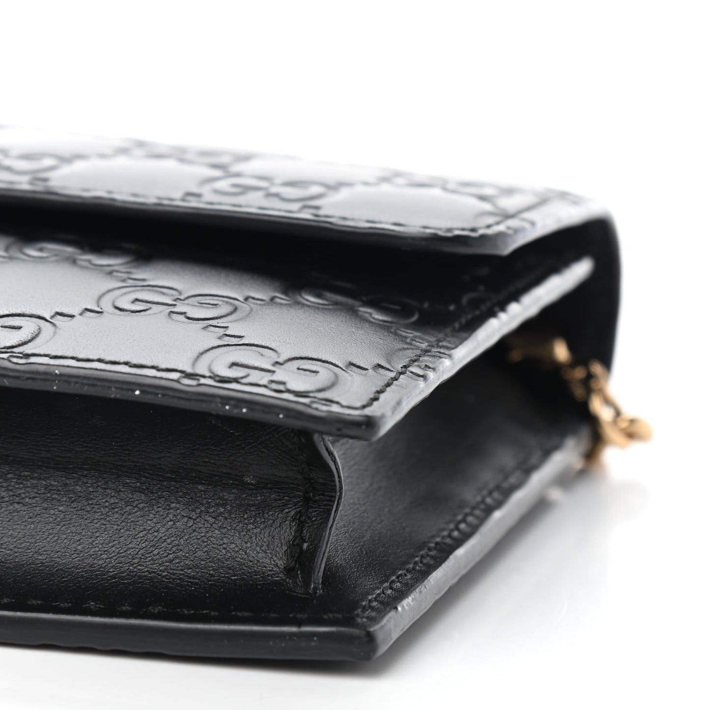 Guccissima Icon Chain Wallet Black