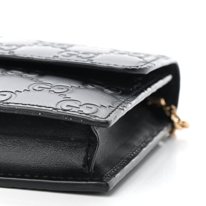 Gucci Guccissima Icon Chain Wallet Black 8 of 8