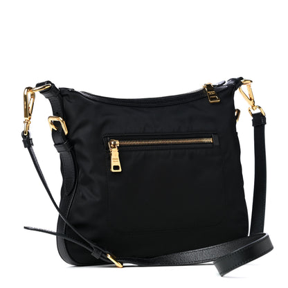 Prada Tessuto Nylon Saffiano Crossbody Bag Black 2 of 4