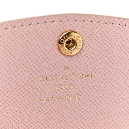 Louis Vuitton Damier Azur Rosalie Coin Purse Rose Ballerine 6 of 9
