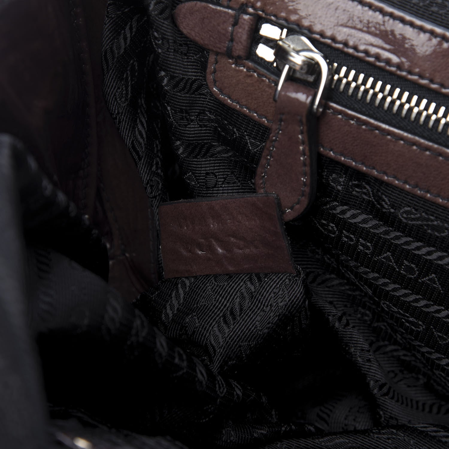 Prada Vernice Sfumata Bowler Nudo Black 11 of 11
