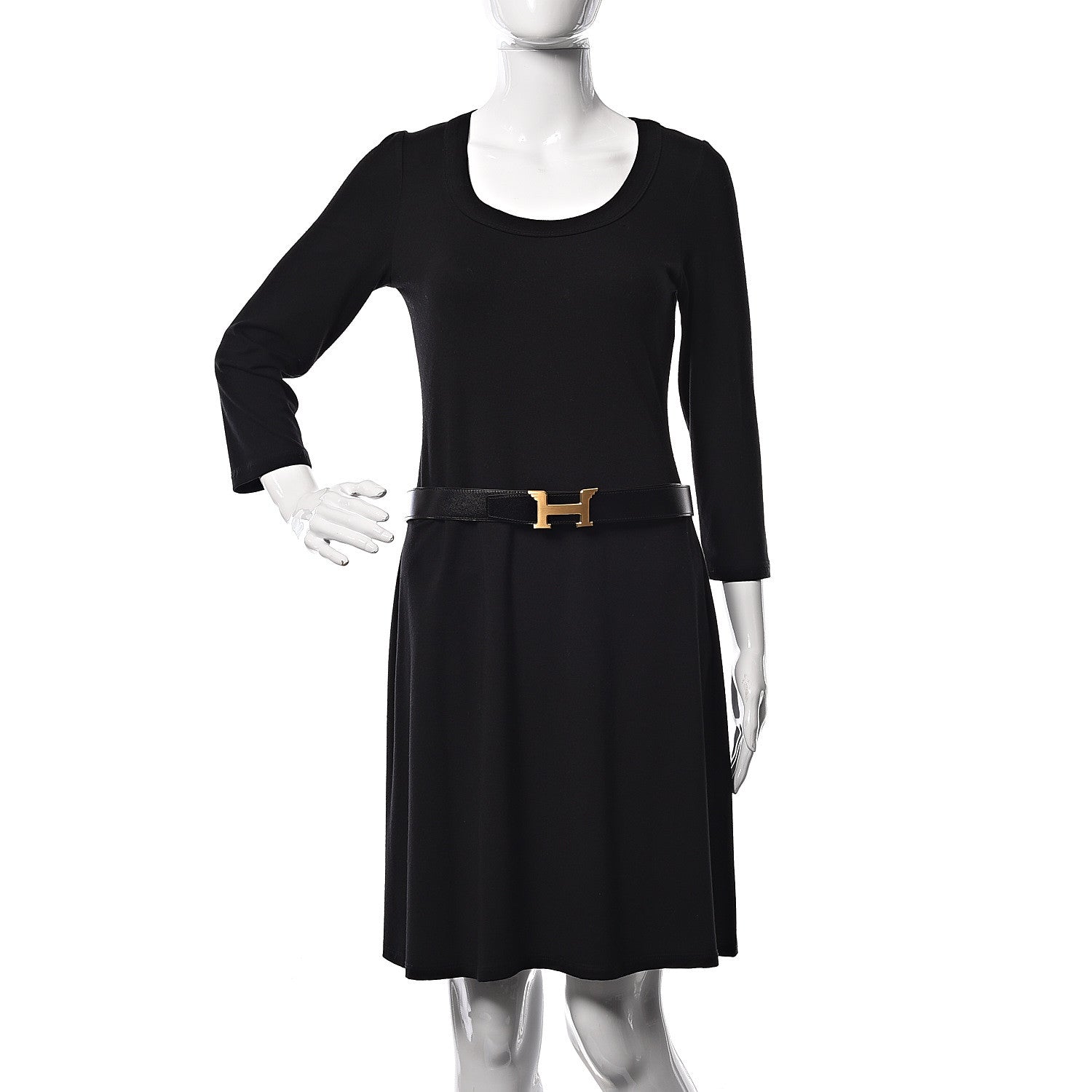 Hermes Box Togo 32mm Pegase H Belt 90 Black Gold 2 of 7