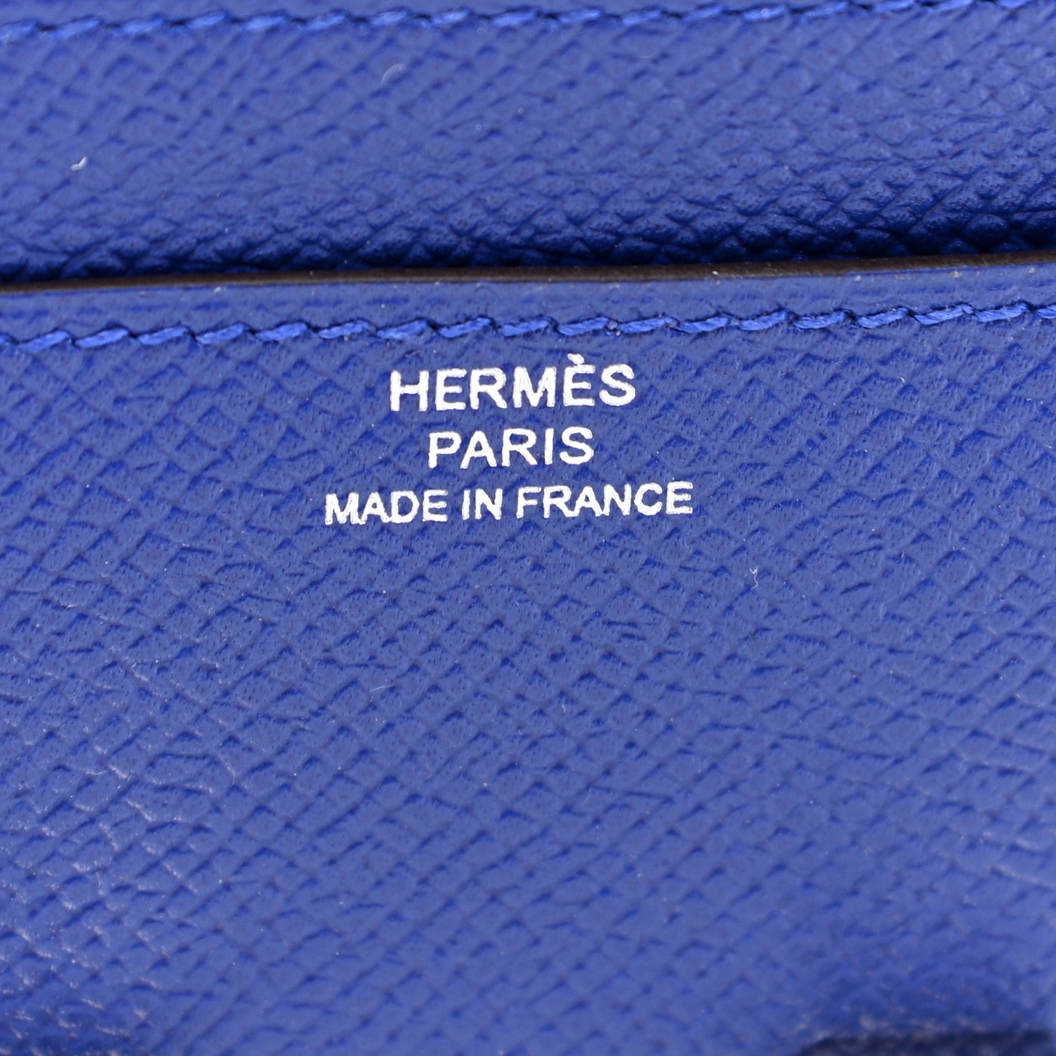 Hermes Epsom Constance Long Wallet Bleu Electrique 6 of 7