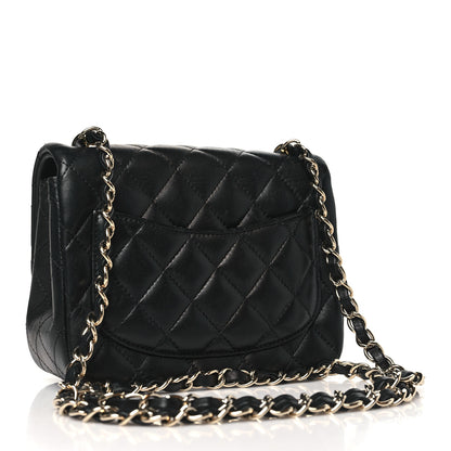 Chanel Lambskin Quilted Mini Square Flap Black 3 of 10