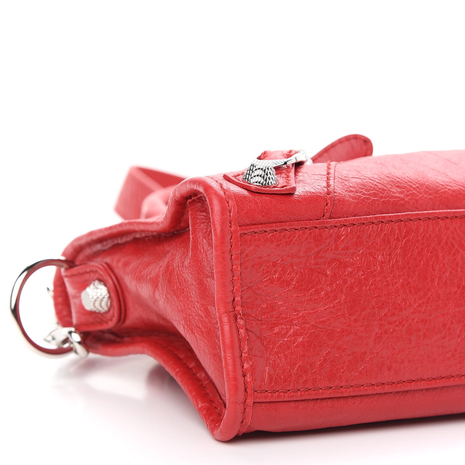 Balenciaga Agneau Giant 12 Silver Hardware Mini City Rouge Cardinal 8 of 9