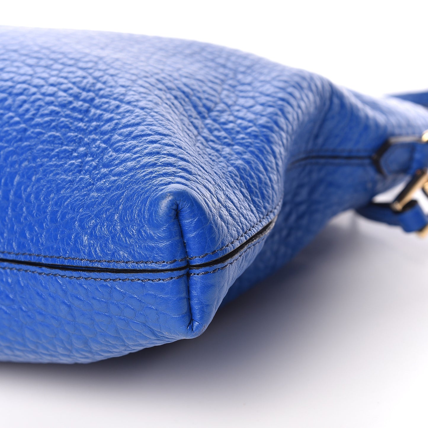 Signature Grain Calfskin Small Chichester Crossbody Clutch Bag Brilliant Blue