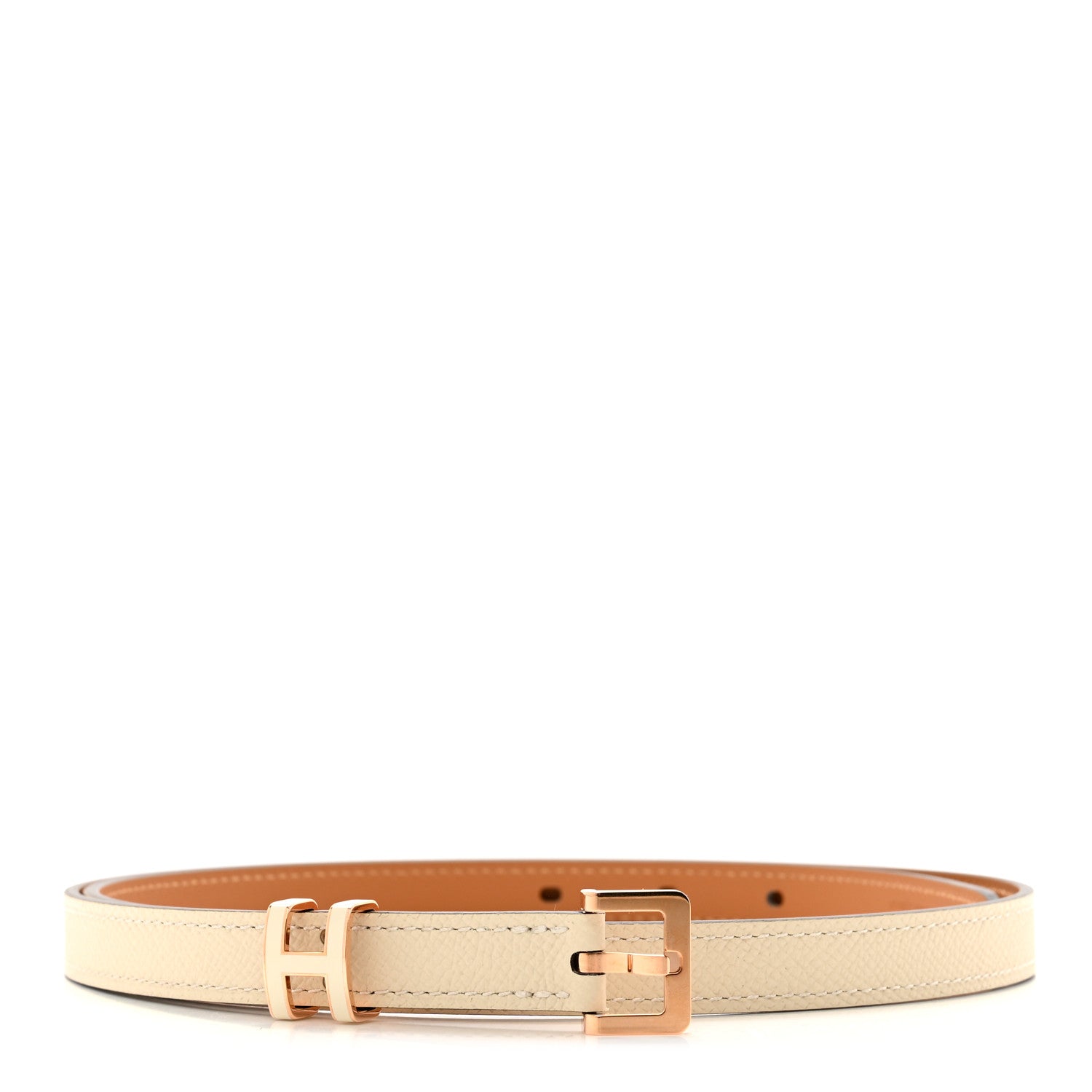 Hermes Epsom 15mm Pop H Belt 85 34 Craie 1 of 7