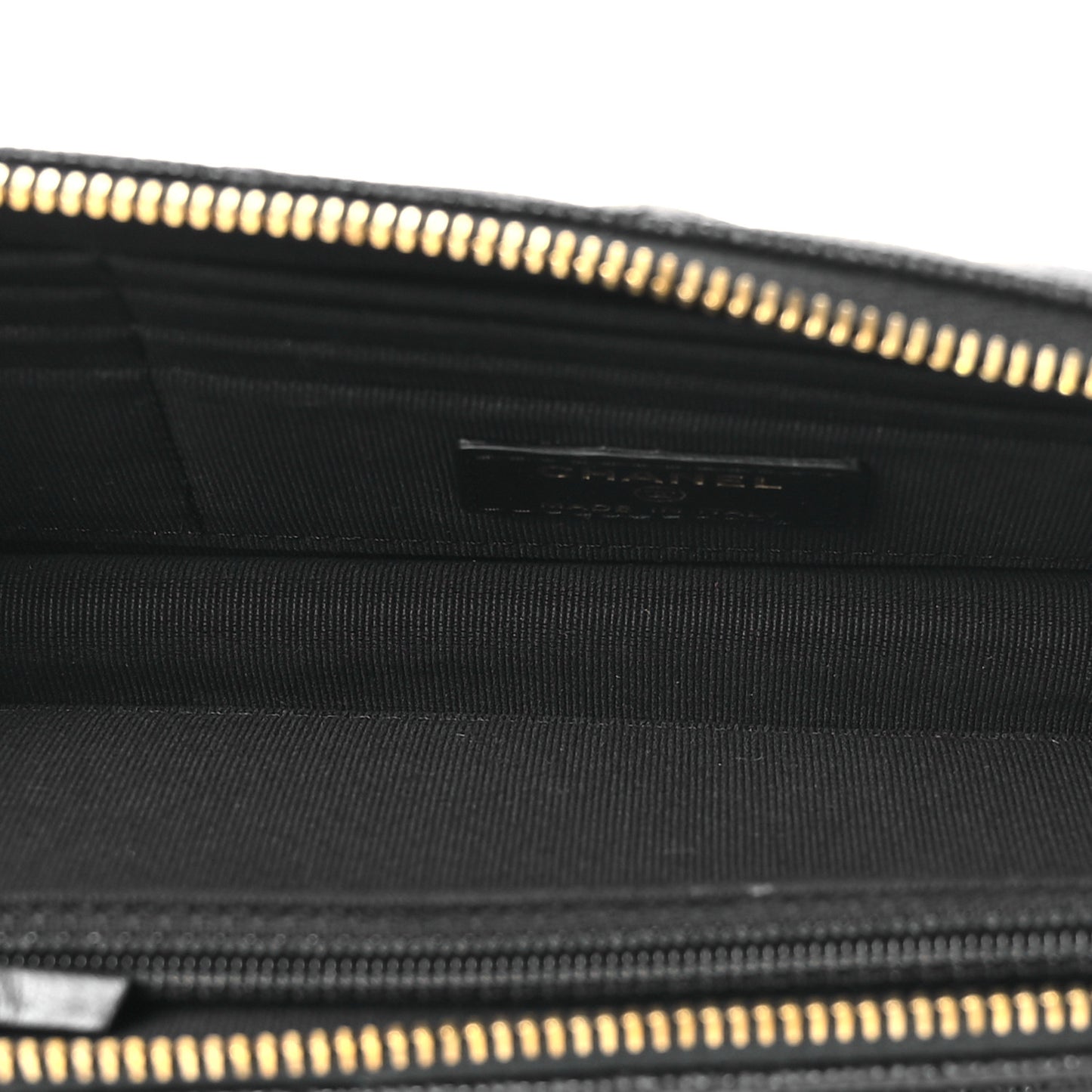 Caviar Quilted Polly Pocket Pouch Black