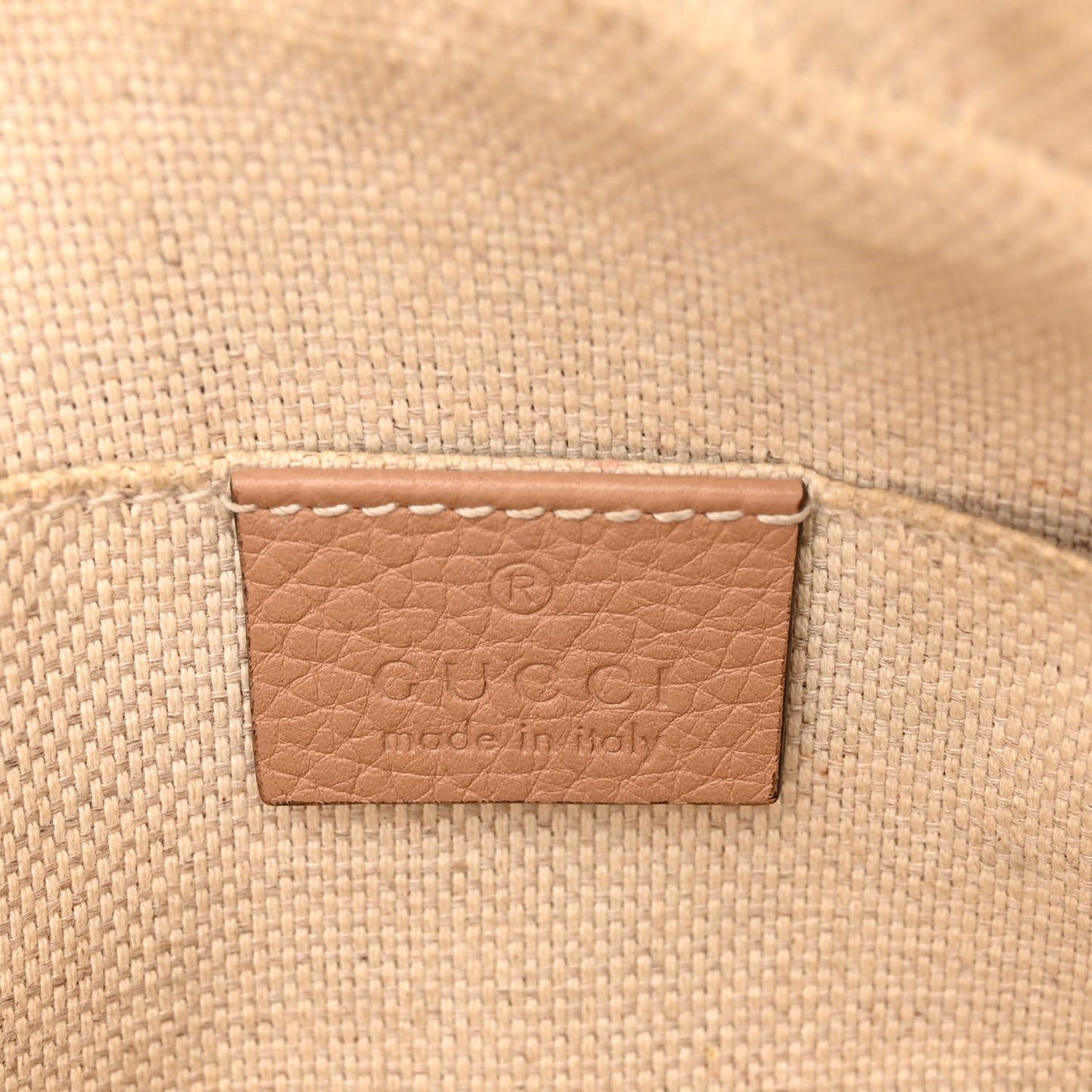 Pebbled Calfskin Small Soho Disco Bag Camelia