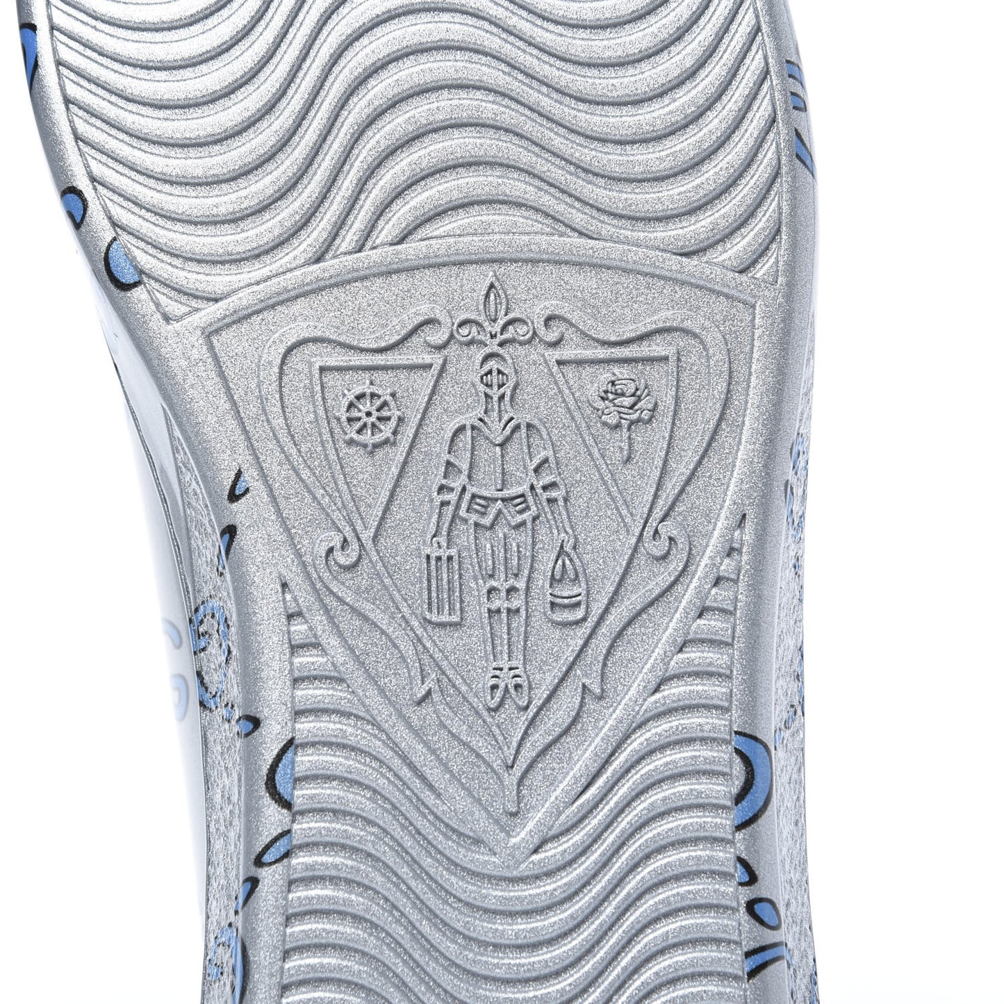 Miro Rubber Wax GucciGhost Print Mens New Ace Sneakers 8.5 Silver