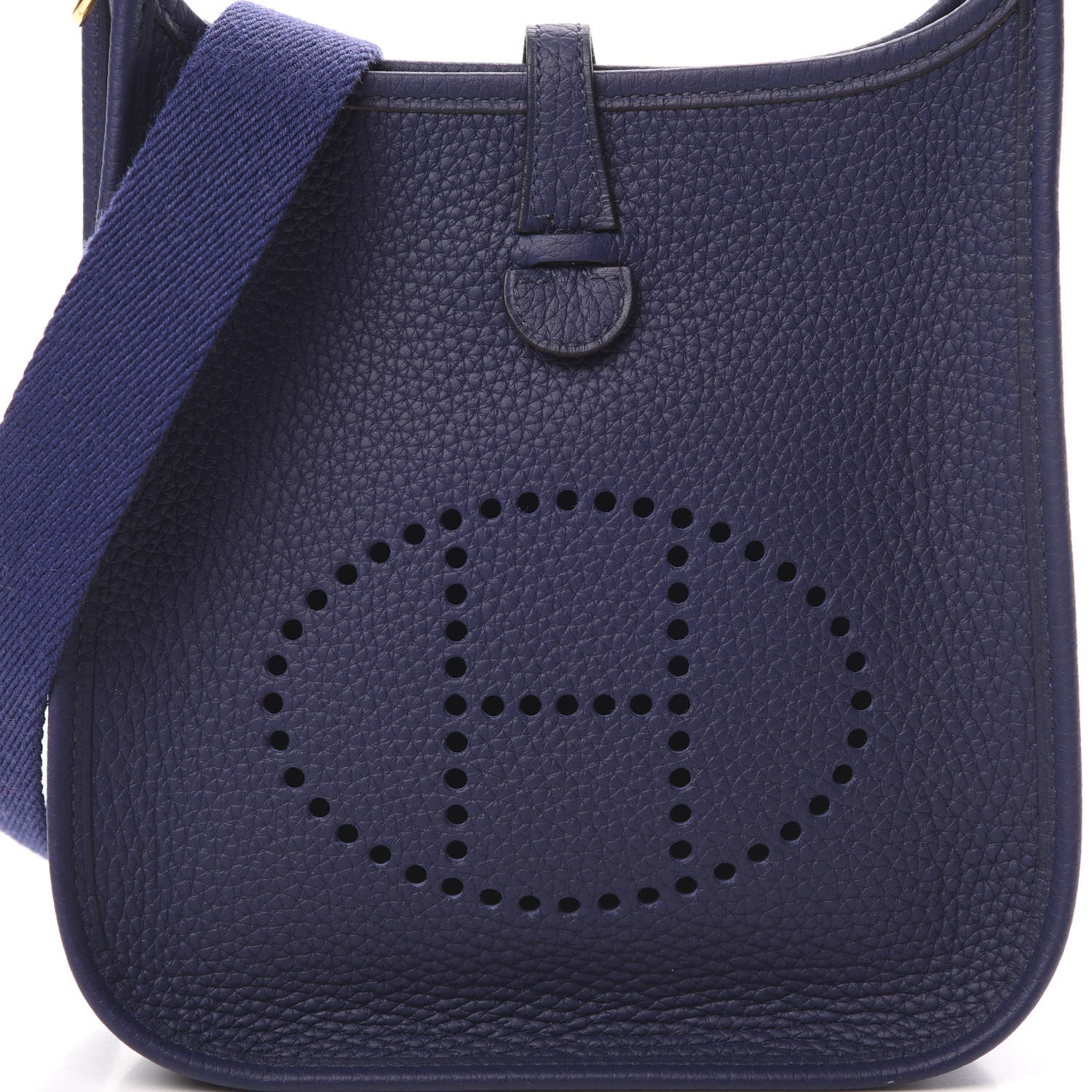 Hermes Taurillon Clemence Evelyne TPM Bleu Encre 8 of 11