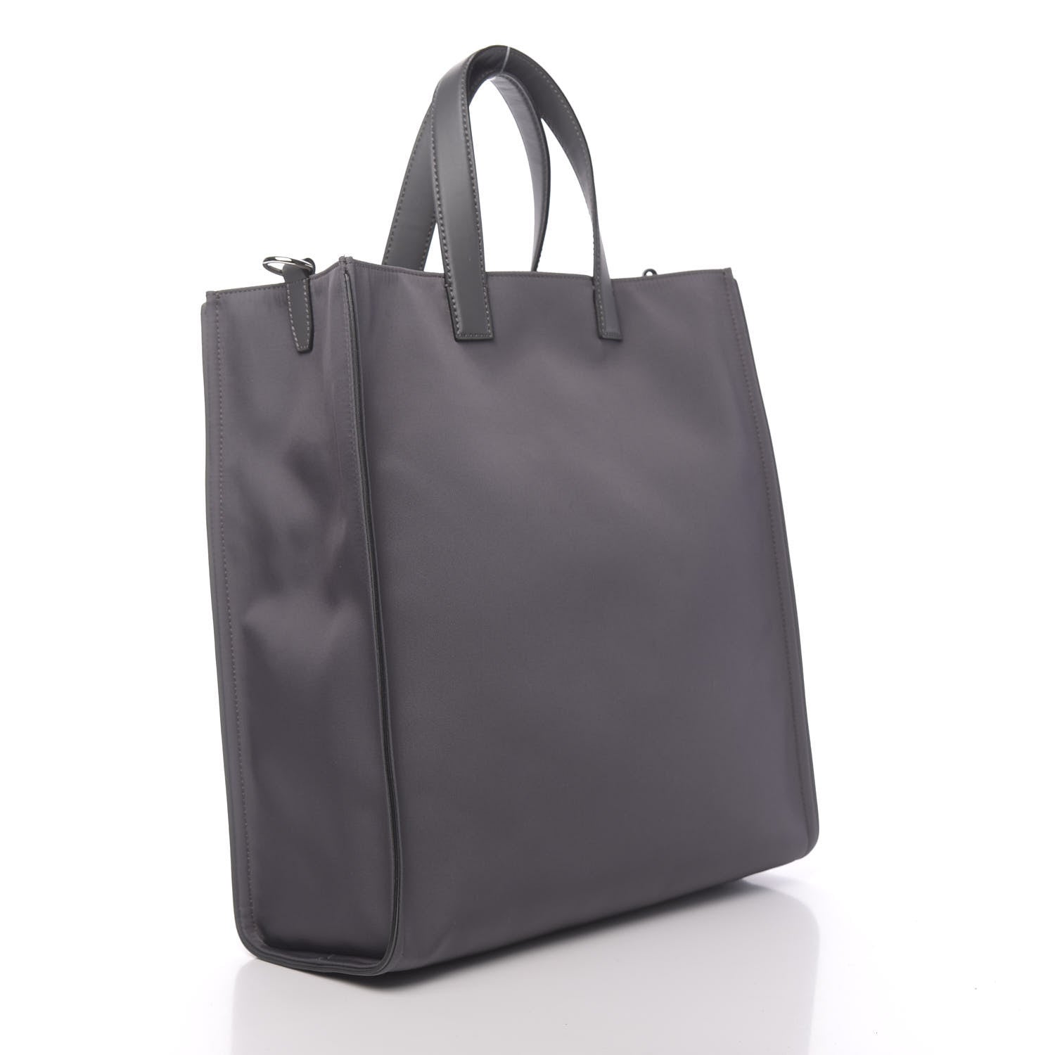 Fendi Nylon Vitello Liberty Now Words Faces Vocabulary Santander Tote Asfalto 3 of 10