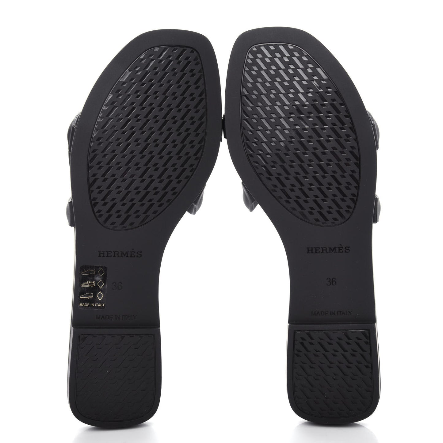 Rubber Aloha Sandals 36 Black