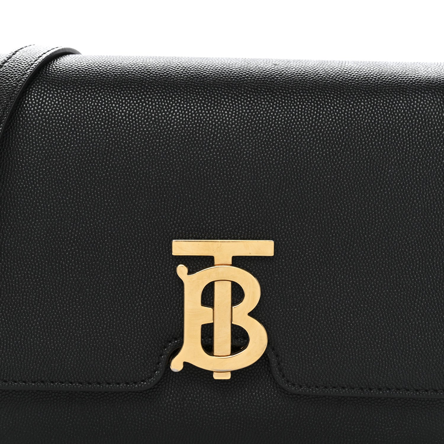 Burberry Grained Calfskin Small TB Bag Black 7 of 12