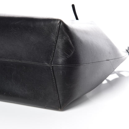 Mansur Gavriel Vegetable Tanned Calfskin Bucket Bag Black Flamma 7 of 16