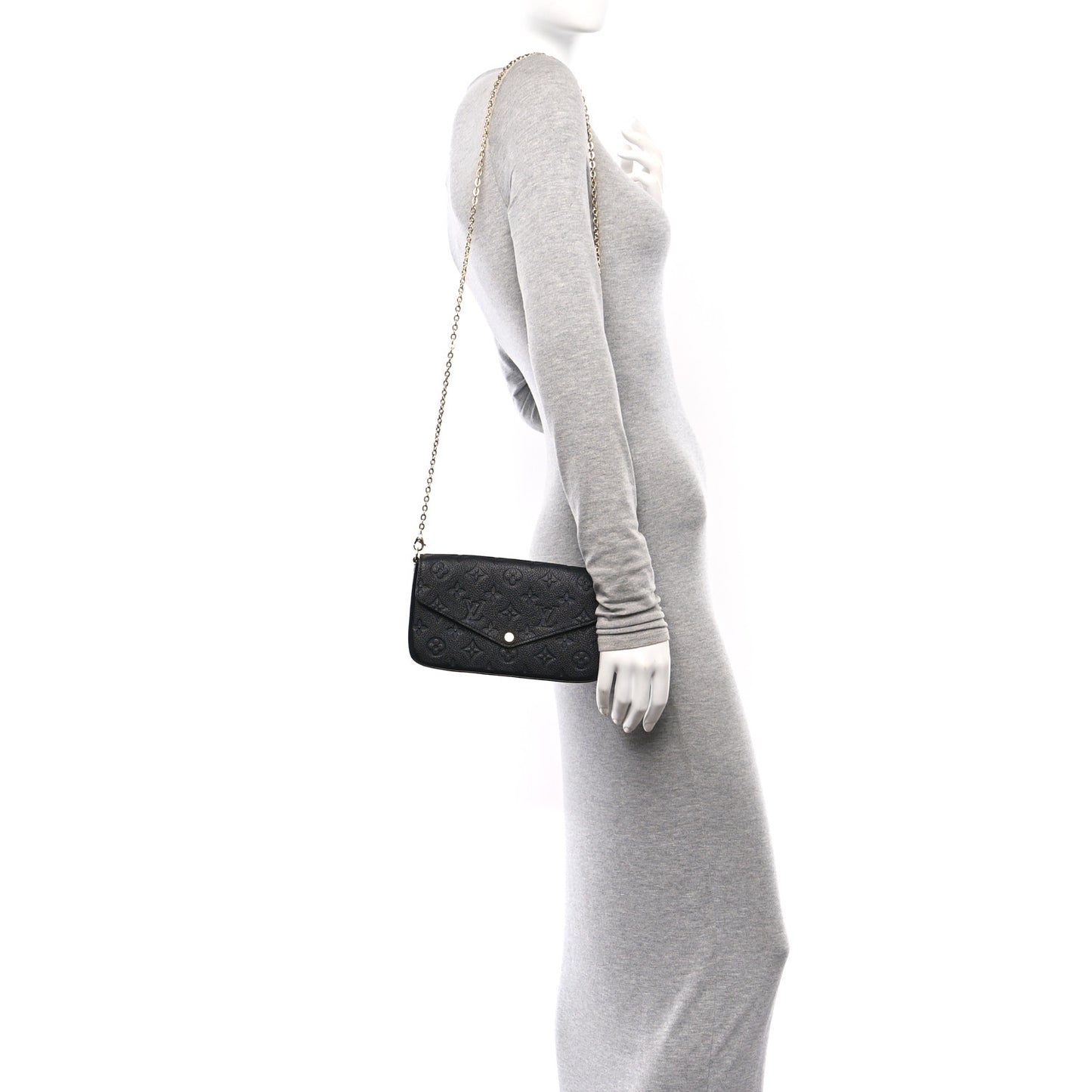 Empreinte Pochette Felicie Chain Wallet Black