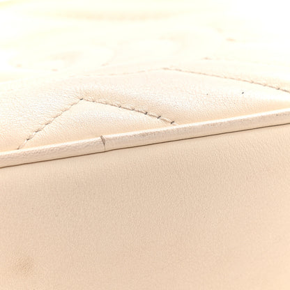 Gucci Calfskin Matelasse Mini GG Marmont Chain Shoulder Bag White 10 of 13