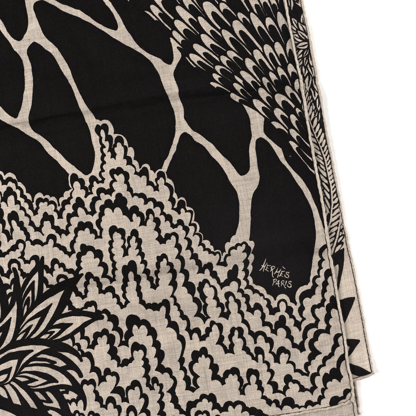 Cashmere Silk The Three Graces Shawl 140 Natural Brun