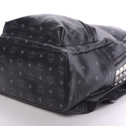 MCM Visetos Studded Medium Backpack Black 5 of 10