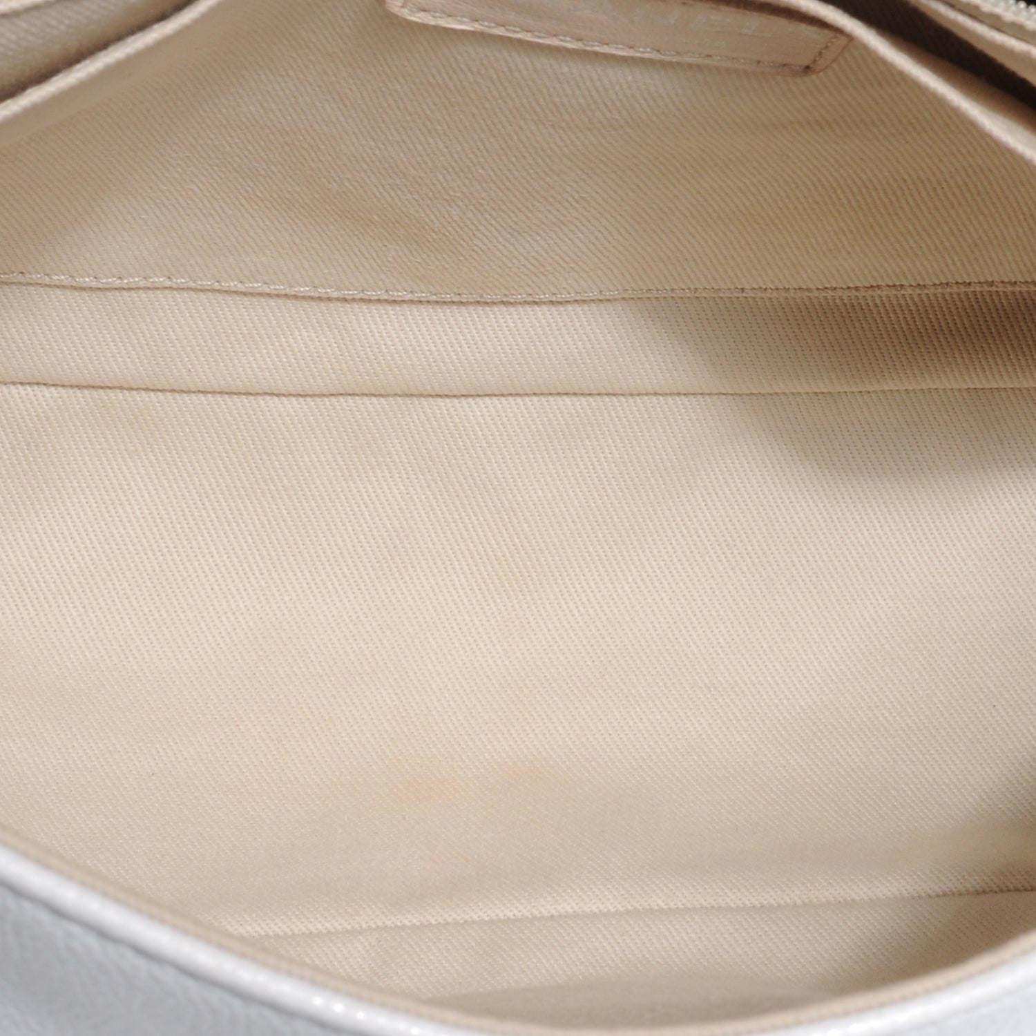 Chanel Caviar Timeless Large Flap White 5 of 7