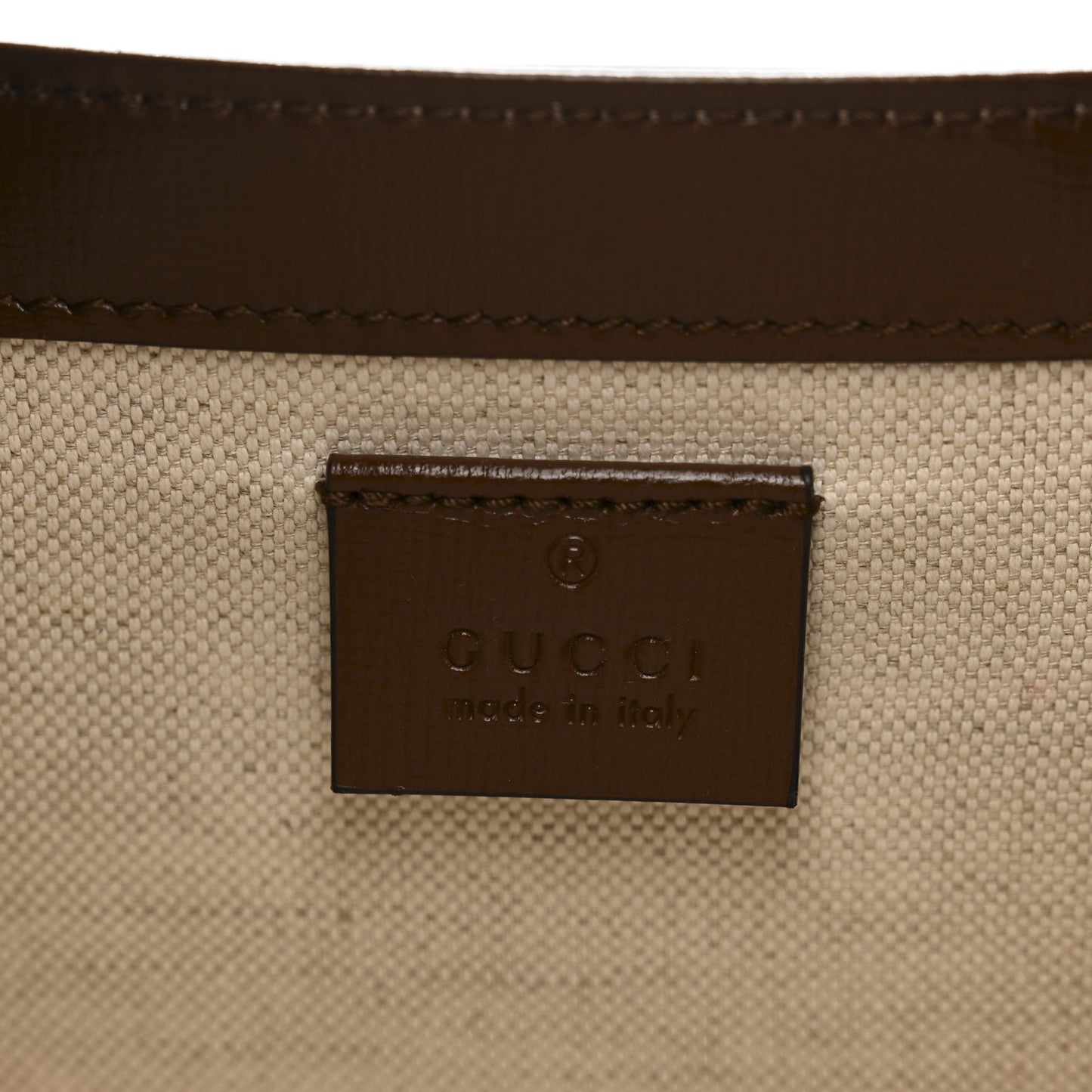 GG Supreme Monogram Azalea Calfskin Mini Horsebit 1955 Foldover Top Handle Bag Beige Ebony Brown Sugar