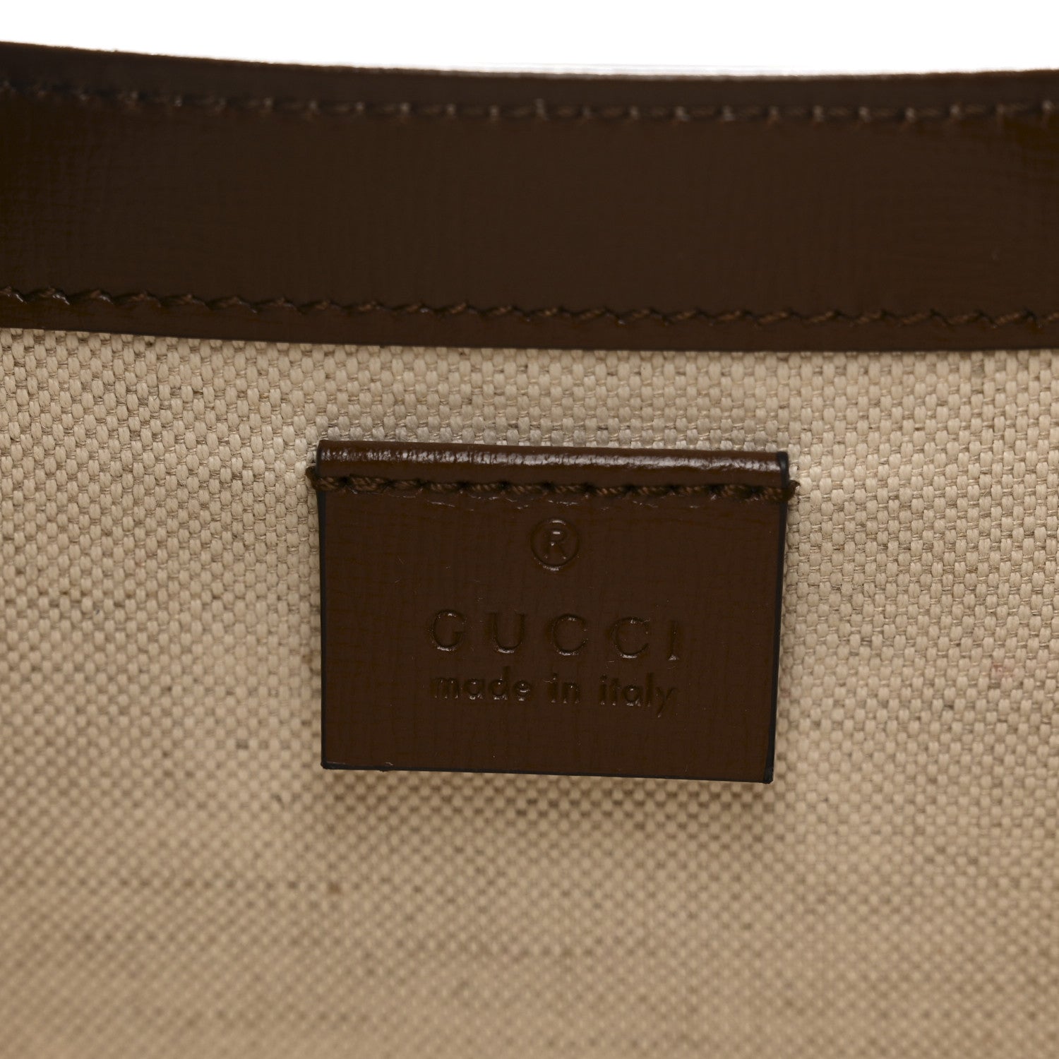 Gucci GG Supreme Monogram Azalea Calfskin Mini Horsebit 1955 Foldover Top Handle Bag Beige Ebony Brown Sugar 6 of 10