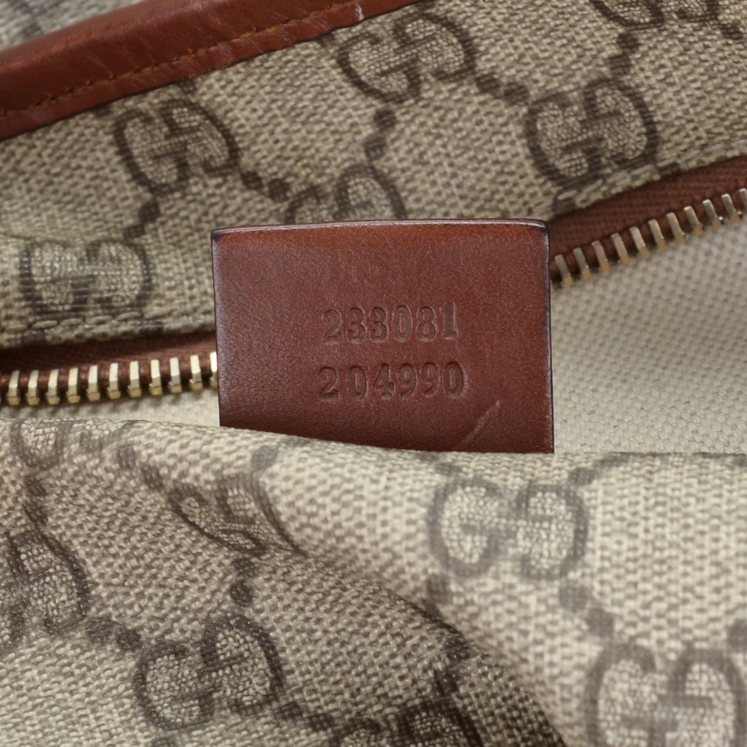 Gucci GG Plus Monogram Medium Signature Web Loop Vertical Tote Brown 7 of 7