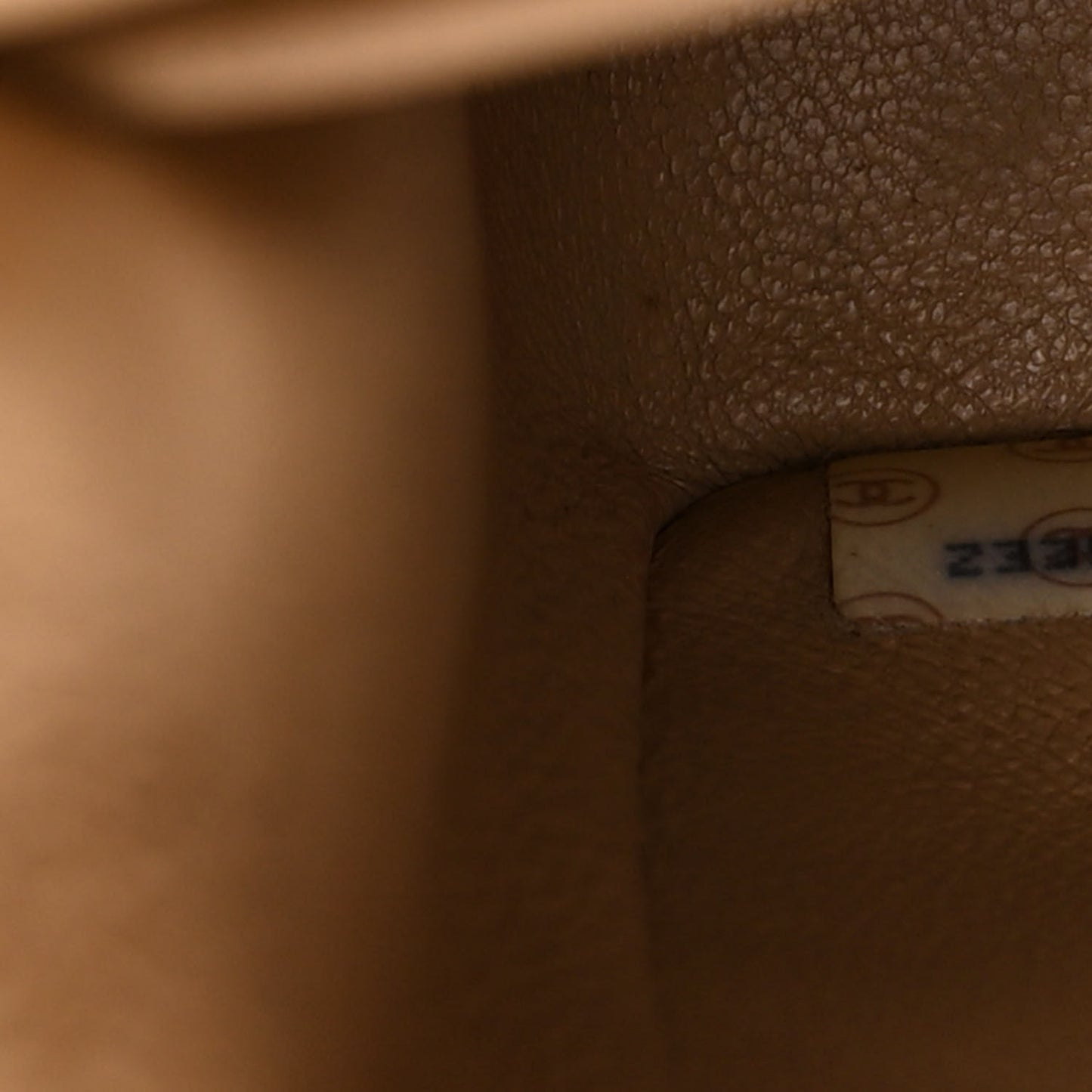 Lambskin Quilted Medium Double Flap Beige