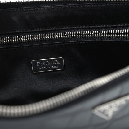 Prada Calfskin Crocodile Embossed Long Clutch Black 6 of 7