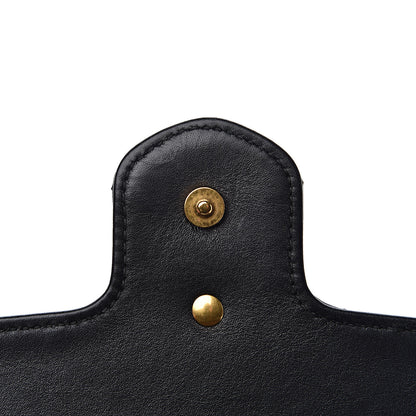 Gucci Calfskin Matelasse Super Mini GG Marmont Shoulder Bag Black 12 of 14