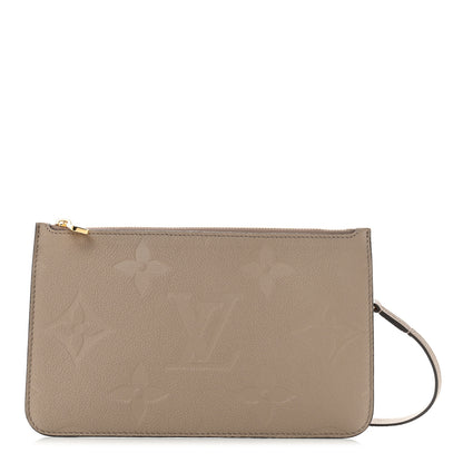 Louis Vuitton Empreinte Monogram Giant Neverfull MM Pochette Tourterelle 1 of 7