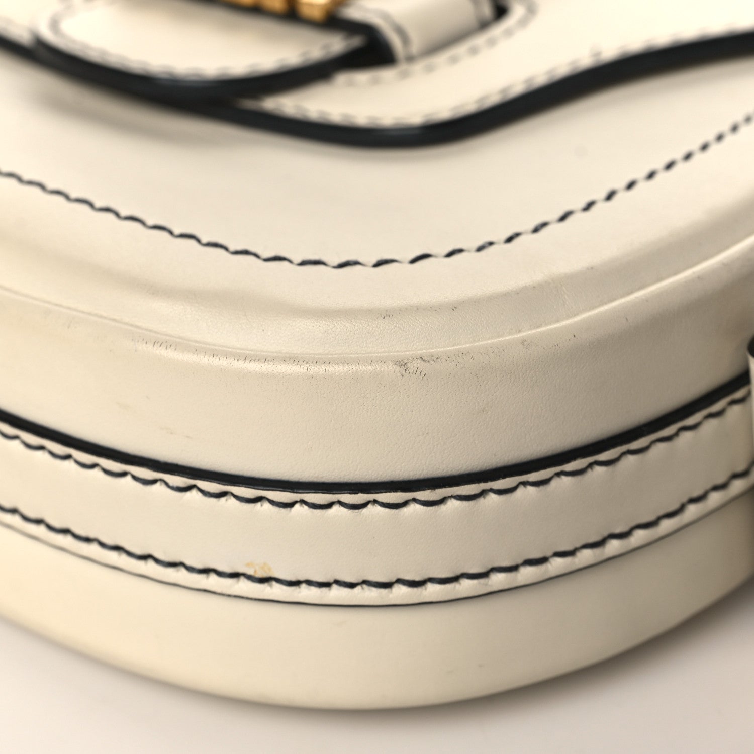 Christian Dior Calfskin D Fence Saddle Bag Latte 8 of 14