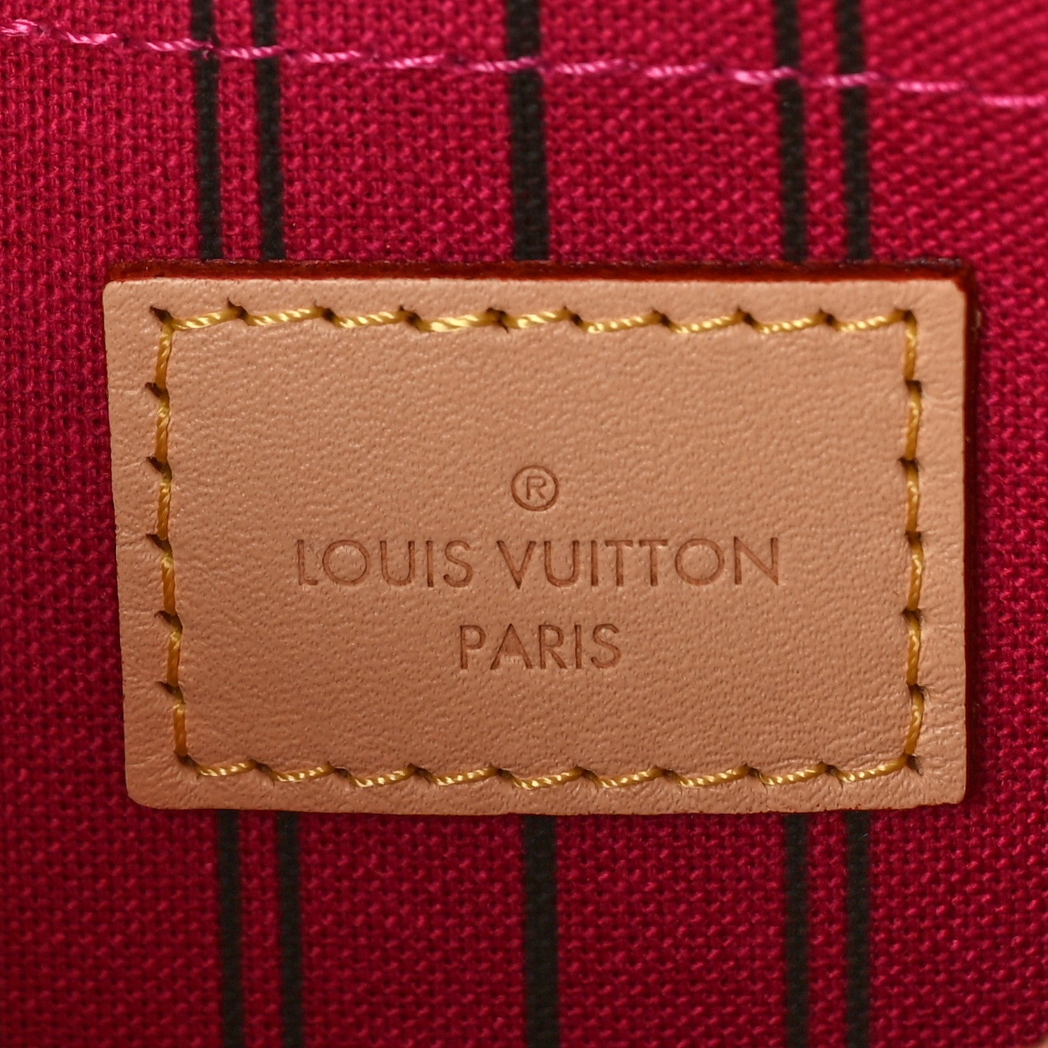 Louis Vuitton Monogram Neverfull MM GM Pochette Fuchsia 6 of 8
