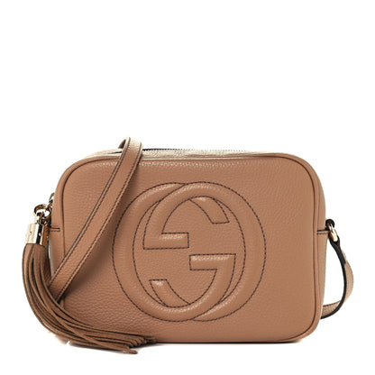 Gucci Pebbled Calfskin Small Soho Disco Bag Camelia 1 of 11