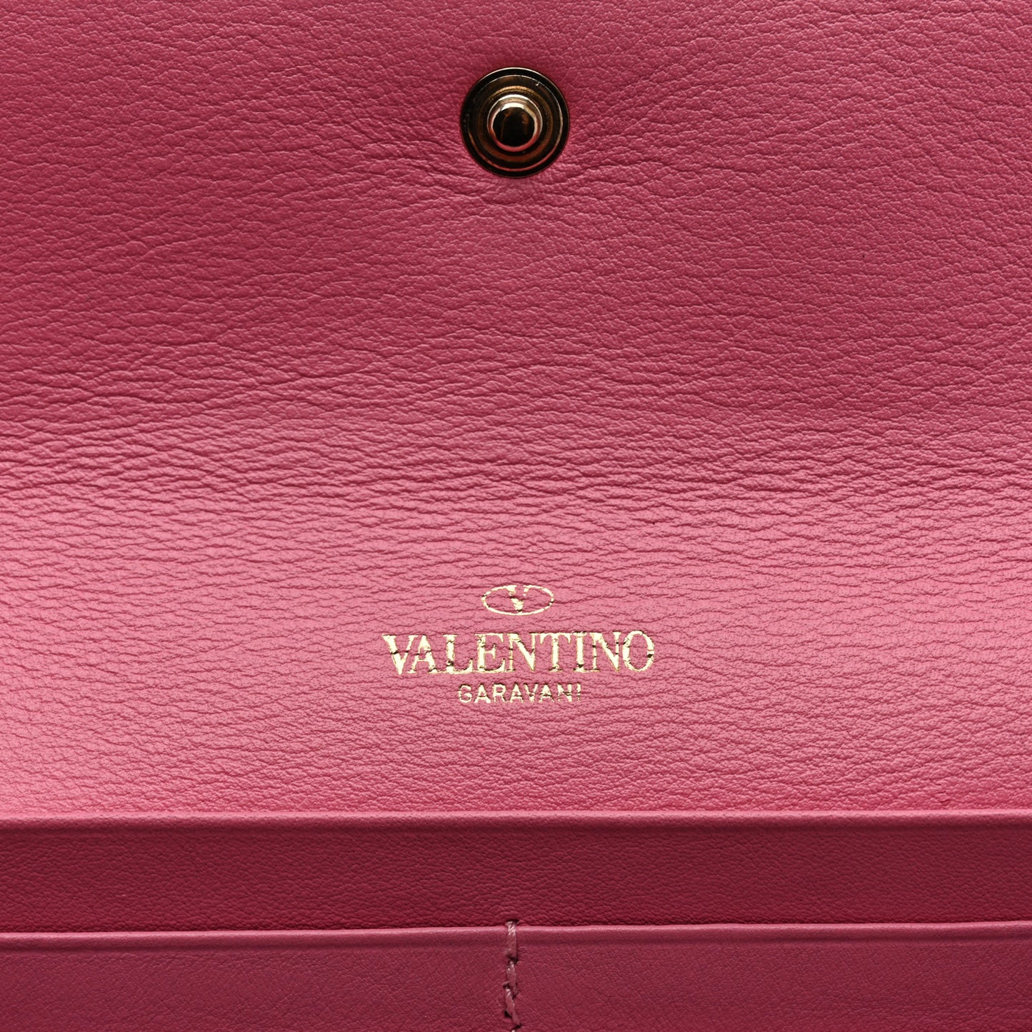 Vitello Rockstud Wristlet Travel Wallet Ninphea