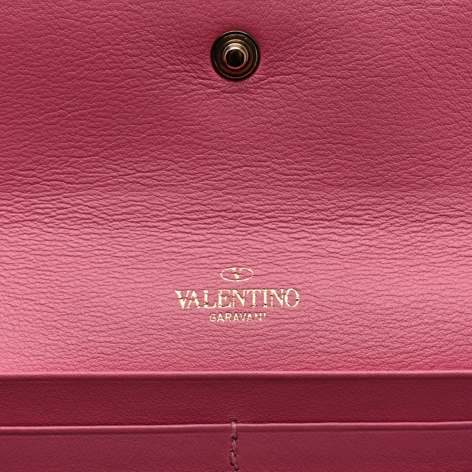 Valentino Garavani Vitello Rockstud Wristlet Travel Wallet Ninphea 8 of 10