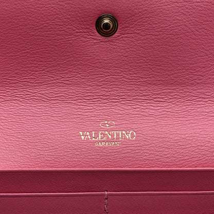 Valentino Garavani Vitello Rockstud Wristlet Travel Wallet Ninphea 8 of 10