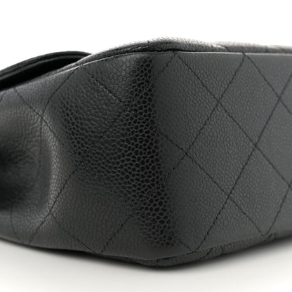 Chanel Caviar Quilted Jumbo Single Flap Black 9 of 11