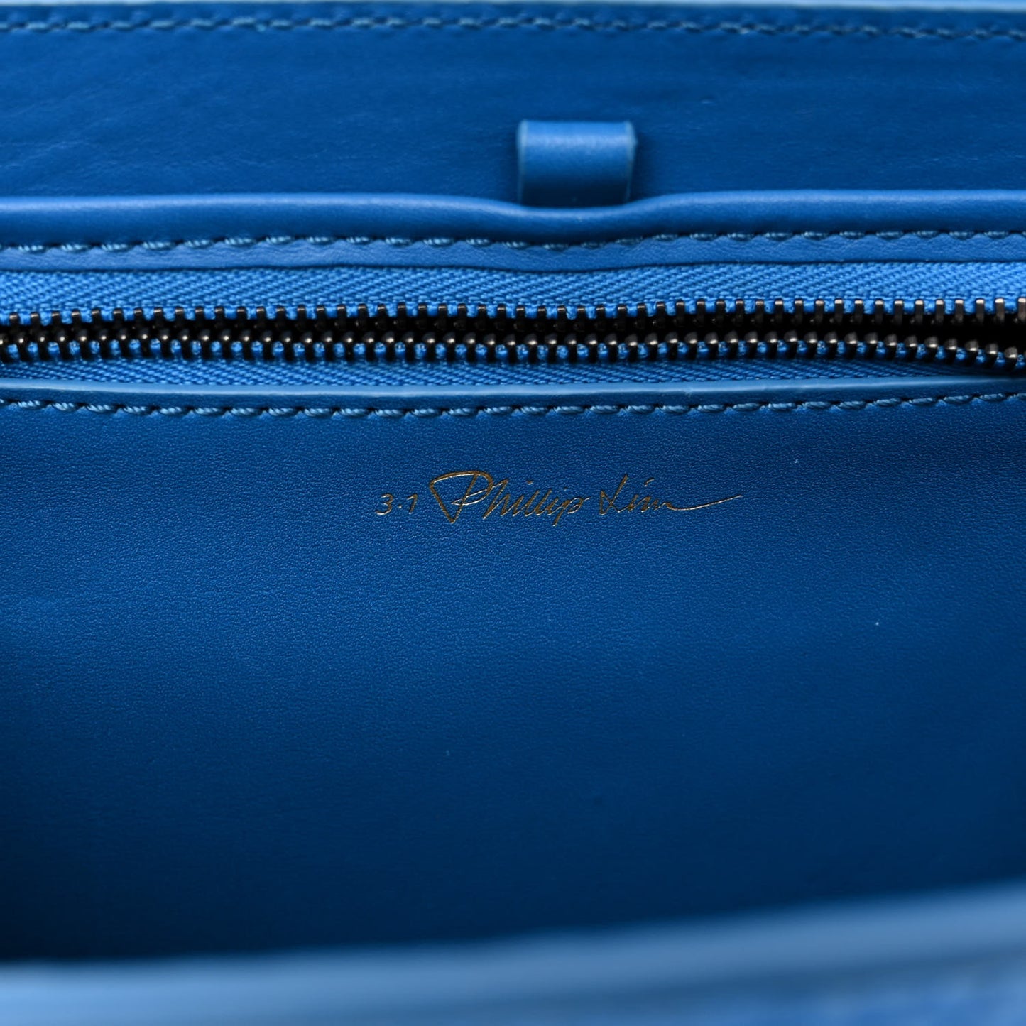 Textured Calfskin Mini Pashli Satchel Azure
