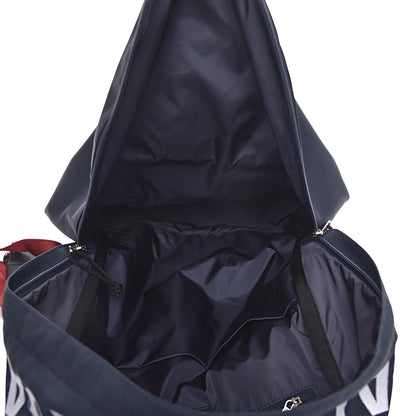 Balenciaga Sport Nylon Logo Embroidered Wheel Backpack Navy Blue Red 5 of 10